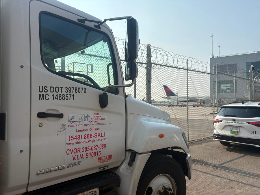 Shiv Kripa Logistics truck cab detail