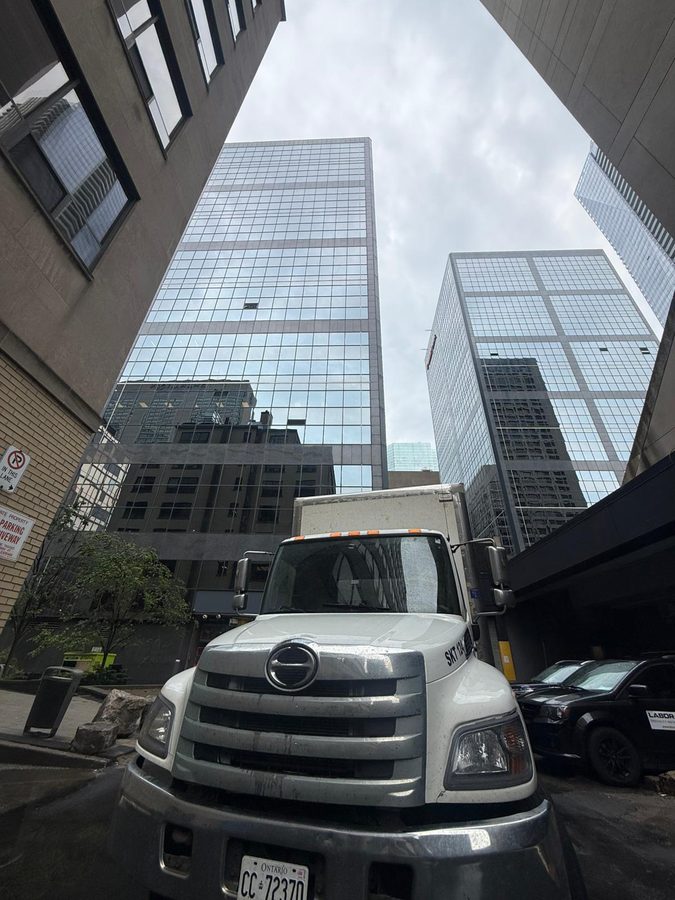 Shiv Kripa Logistics straight truck downtown